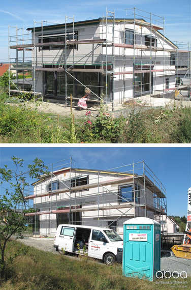 aktuelle Baustellenbilder von unserem Split-Levelhaus in Plauen: